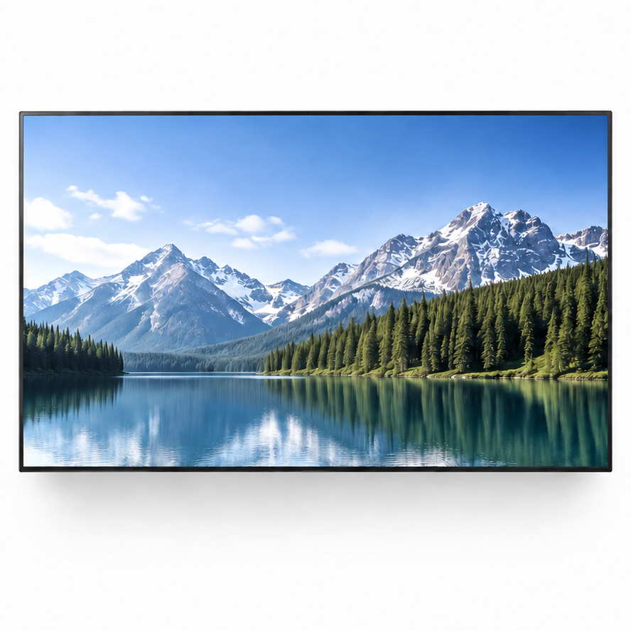 Front of television with Symphony-iQ fully concealed